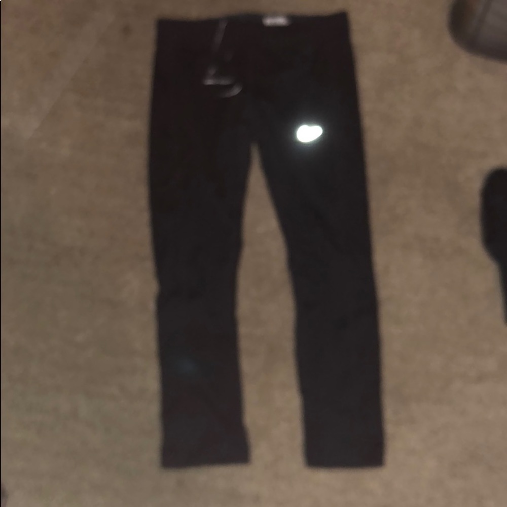 black nike short leggings